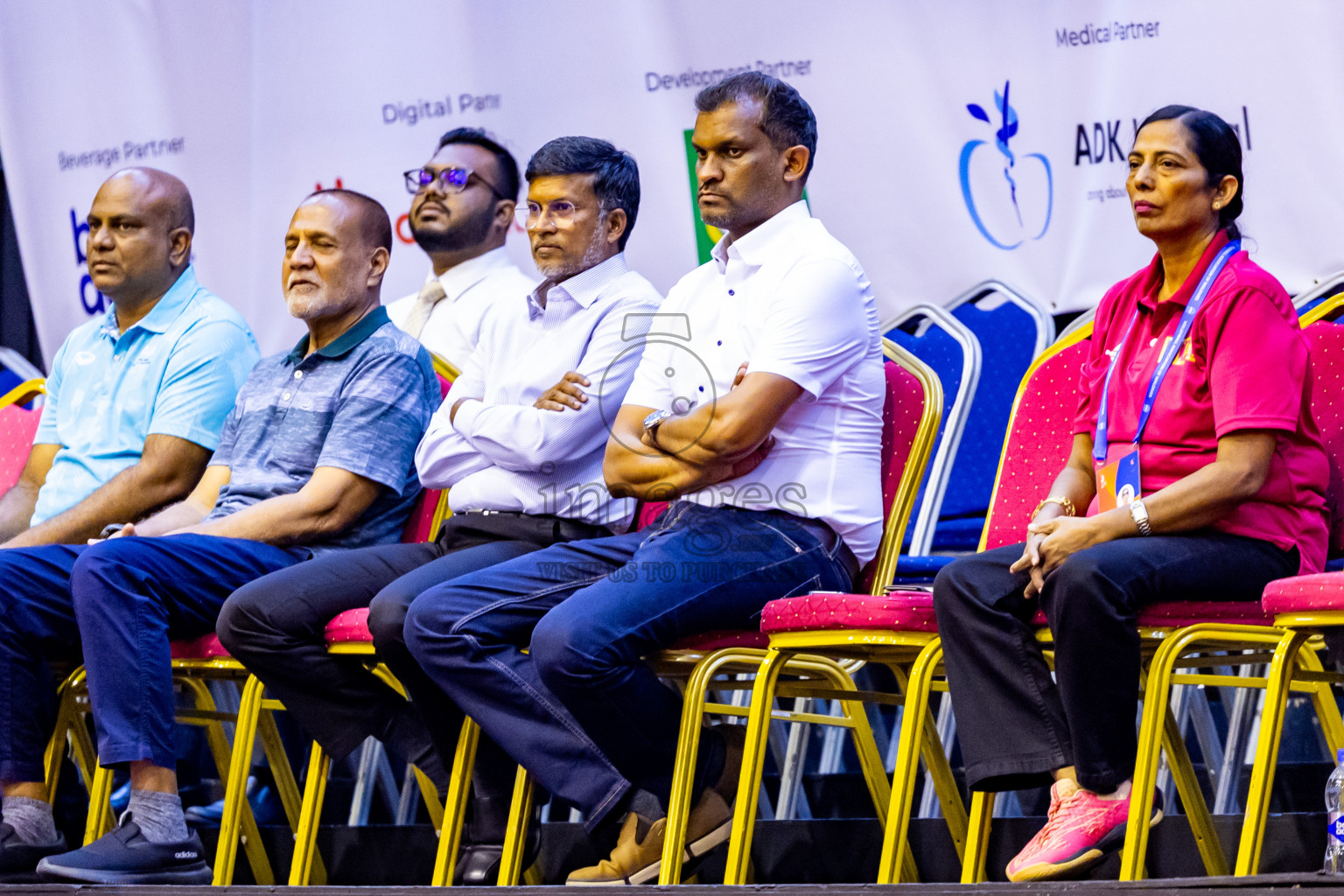 Sri Lanka vs Maldives in Semi Final of CAVA U20 Woman's Volleyball Championship 2024 was held in Social Center, Male', Maldives on 22nd July 2024. Photos: Nausham Waheed / images.mv