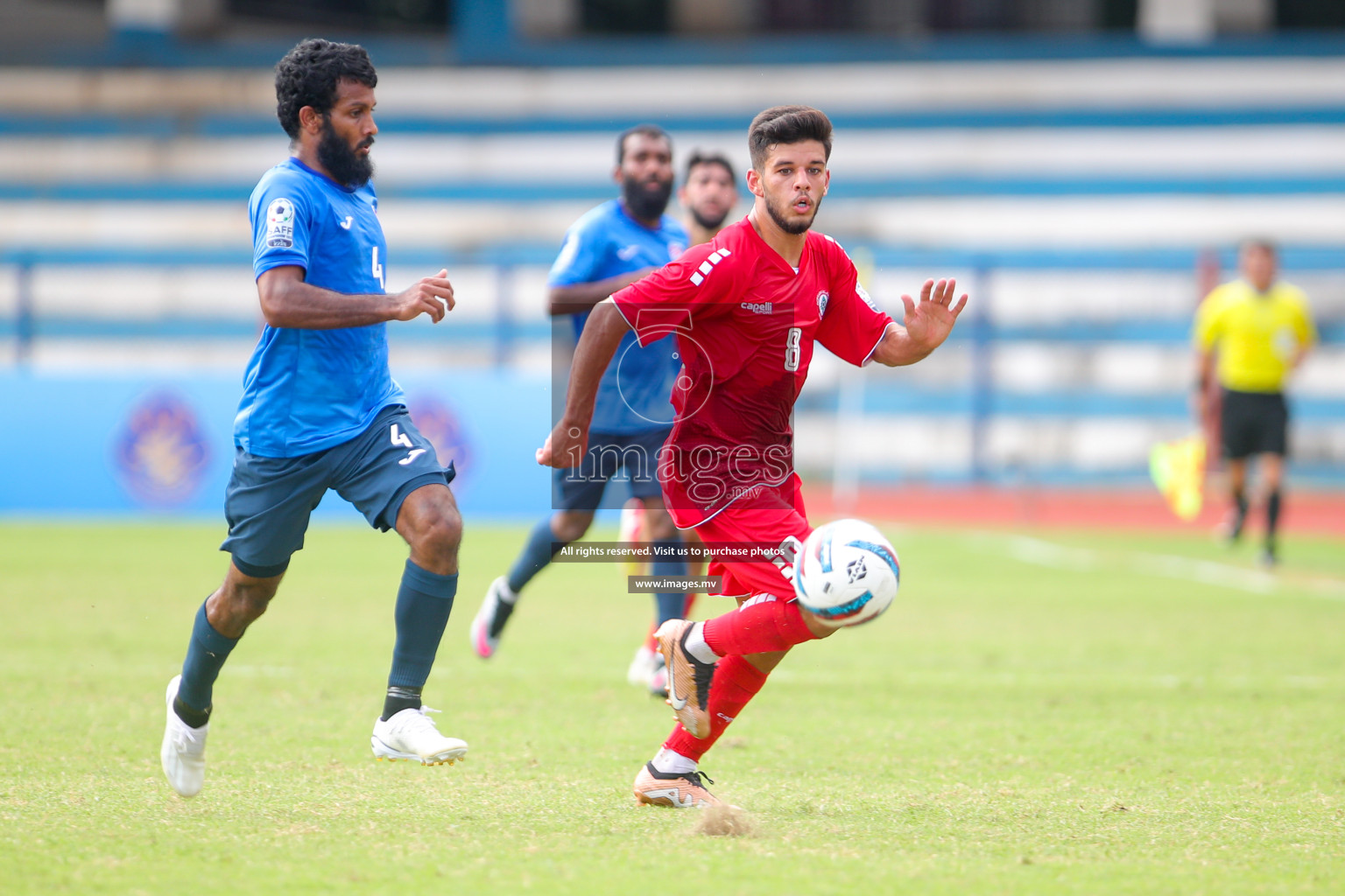 Lebanon vs Maldives in SAFF Championship 2023 held in Sree Kanteerava Stadium, Bengaluru, India, on Tuesday, 28th June 2023. Photos: Nausham Waheed, Hassan Simah / images.mv