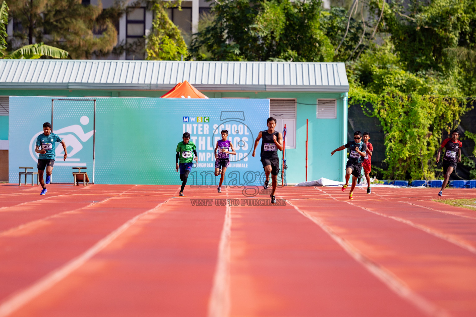 Day 3 of MWSC Interschool Athletics Championships 2024 held in Hulhumale Running Track, Hulhumale, Maldives on Monday, 11th November 2024. 
Photos by: Hassan Simah / Images.mv