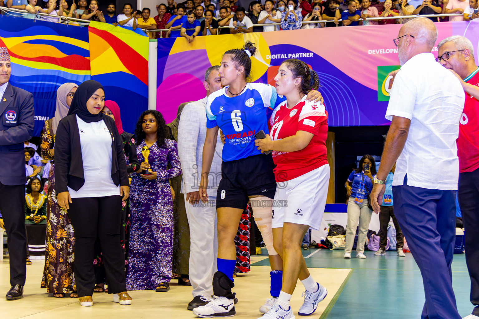 Nepal Police Club vs Humo VC in the Final of CAVA Woman's Volleyball Club Championship 2024 was held in Social Center, Male', Maldives on Saturday, 21st September 2024. Photos: Nausham Waheed / images.mv