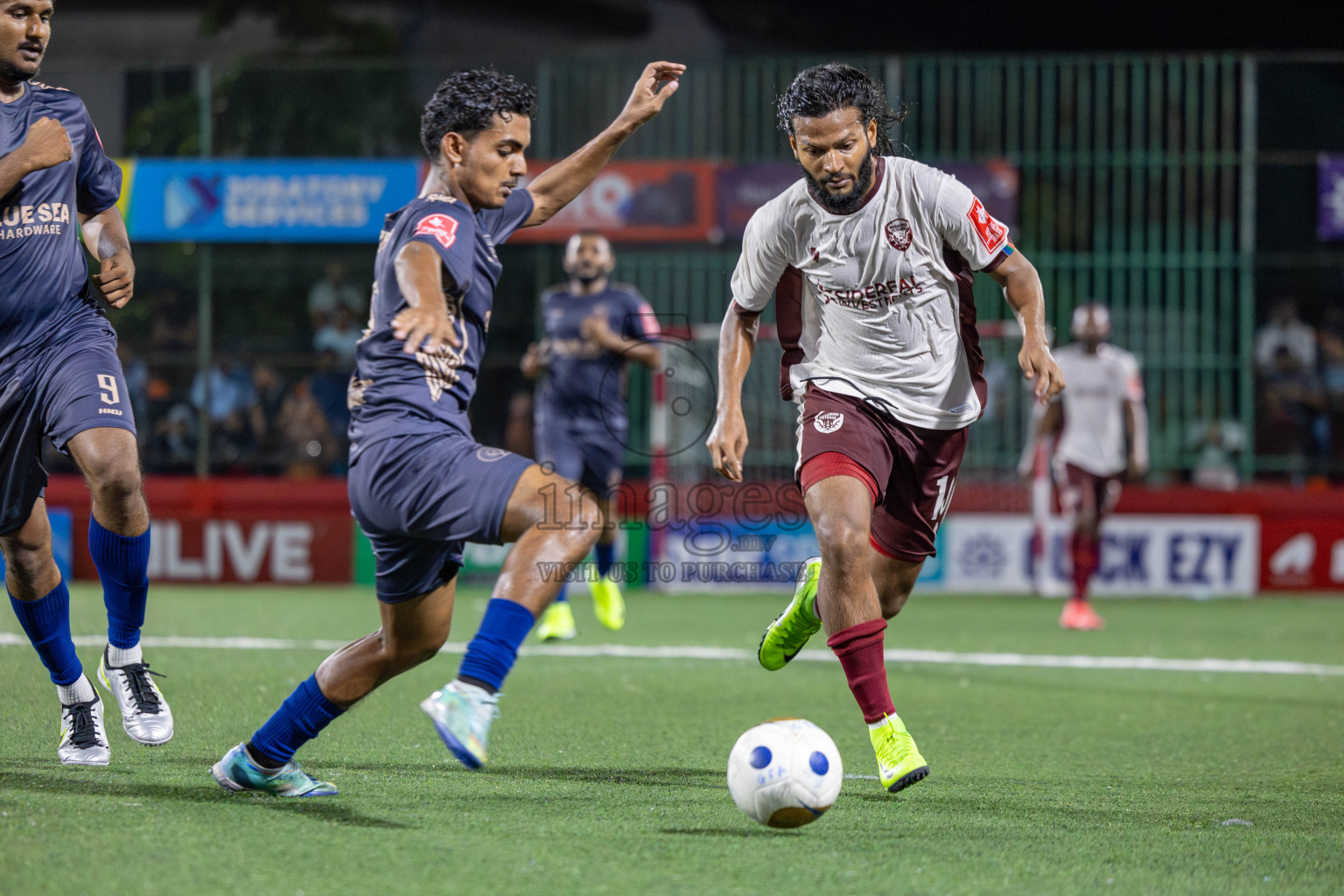 S. Maradhofeydhoo vs S. Hulhudhoo in Day 12 of Golden Futsal Challenge 2025 was held on Thursday, 16th January 2025, in Hulhumale', Maldives Photos: Mohamed Mahfooz Moosa / images.mv