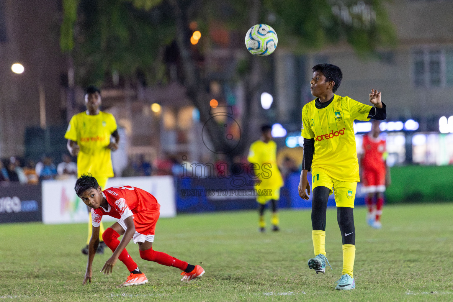 Maziya vs Hurriya (U12) in Day 4 of Dhivehi Youth League 2024 held at Henveiru Stadium on Thursday, 28th November 2024. Photos: Shuu Abdul Sattar/ Images.mv