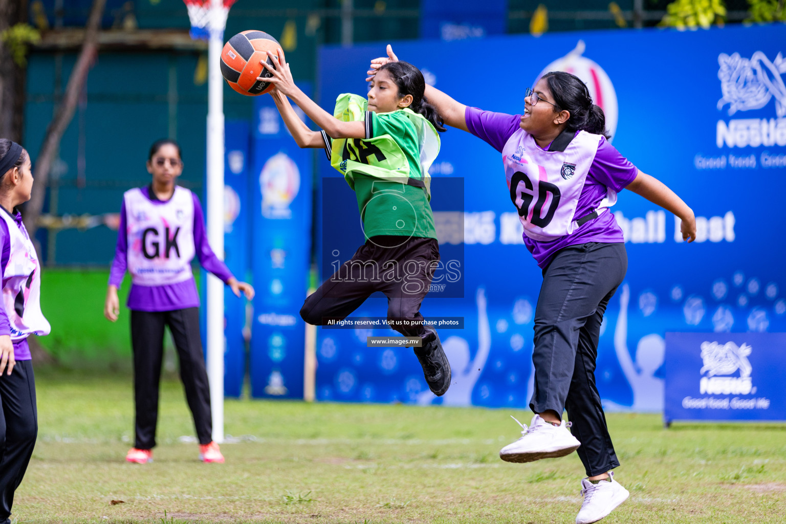 Day 1 of Nestle' Kids Netball Fiesta 2023 held in Henveyru Stadium, Male', Maldives on Thursday, 30th November 2023. Photos by Nausham Waheed / Images.mv