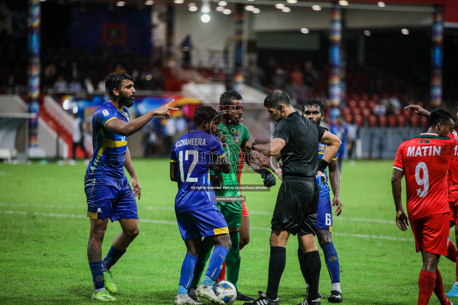 Bangladesh vs Sri Lanka in SAFF Championship 2021 held on 1st October 2021 in Galolhu National Stadium, Male', Maldives