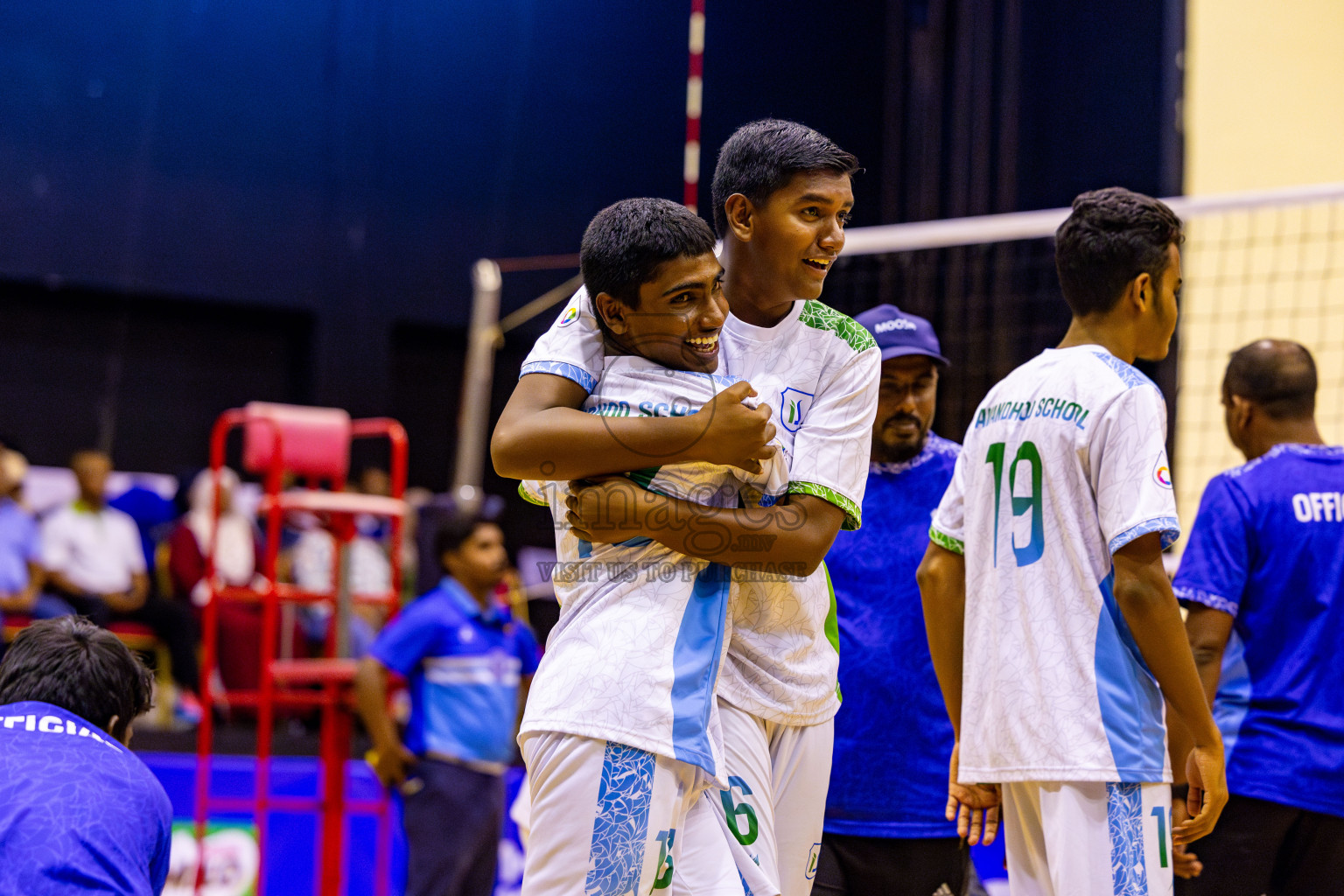 Finals of Interschool Volleyball Tournament 2024 was held in Social Center at Male', Maldives on Friday, 6th December 2024. Photos: Nausham Waheed / images.mv