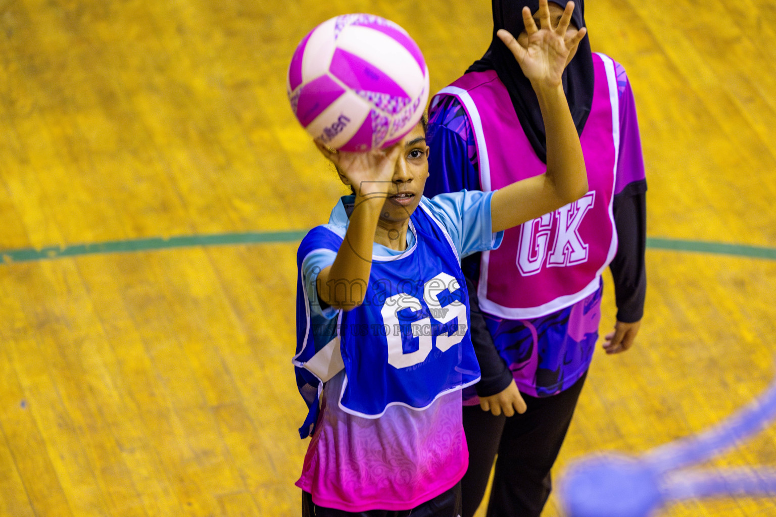 Young Netters B vs N Sports Academy B in Day 3 of 3rd Netball Junior Championship, held at Social Center on Tuesday, 21st January 2025 . Photos: Nausham Waheed / images.mv
