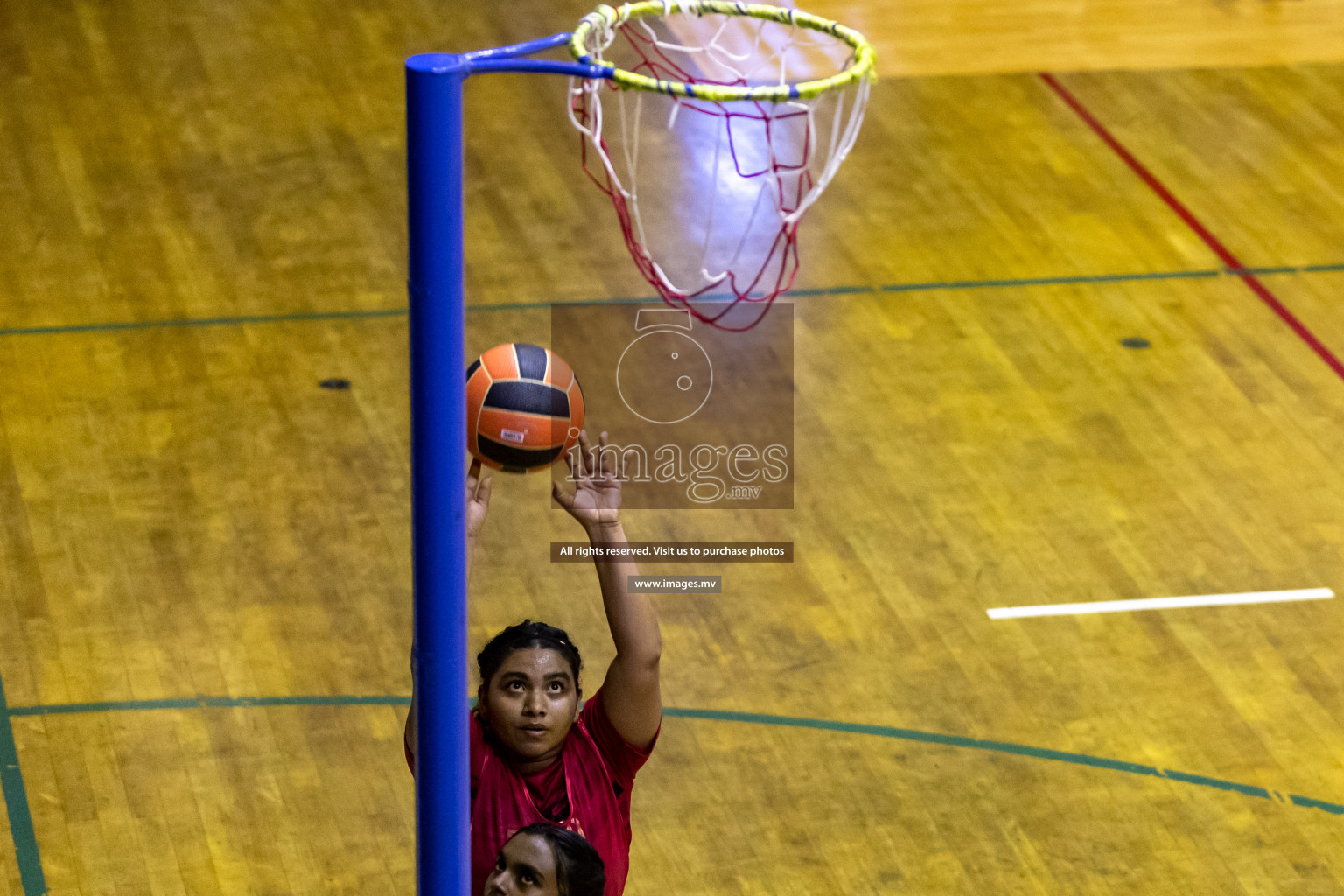 Lorenzo Sports Club vs Youth United Sports Club in the Milo National Netball Tournament 2022 on 20 July 2022, held in Social Center, Male', Maldives. Photographer: Hassan Simah / Images.mv