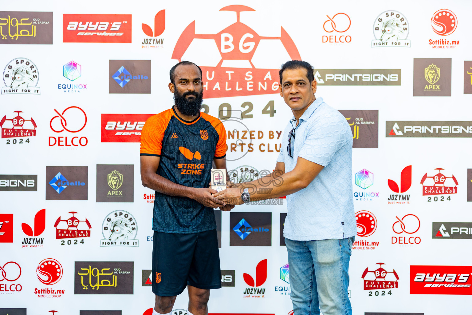 BG Sports Club vs FC Calms in Day 11 of BG Futsal Challenge 2024 was held on Friday, 22nd March 2024, in Male', Maldives Photos: Nausham Waheed / images.mv