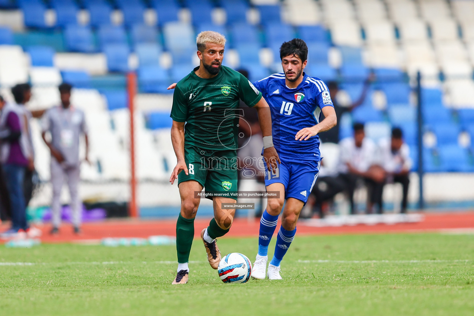 Pakistan vs Kuwait in SAFF Championship 2023 held in Sree Kanteerava Stadium, Bengaluru, India, on Saturday, 24th June 2023. Photos: Nausham Waheed, Hassan Simah / images.mv