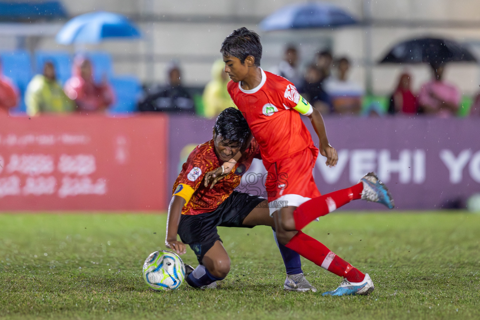 SUS vs Huriyya (U12) in Dhivehi Youth League 2024 - Day 2. Matches held at Henveiru Stadium on 22nd November 2024 , Friday. Photos: Shuu Abdul Sattar/ Images.mv