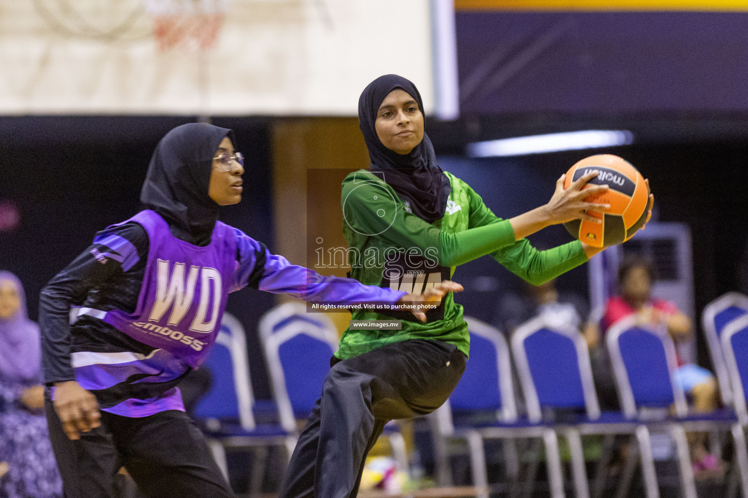 Day6 of 24th Interschool Netball Tournament 2023 was held in Social Center, Male', Maldives on 1st November 2023. Photos: Nausham Waheed / images.mv