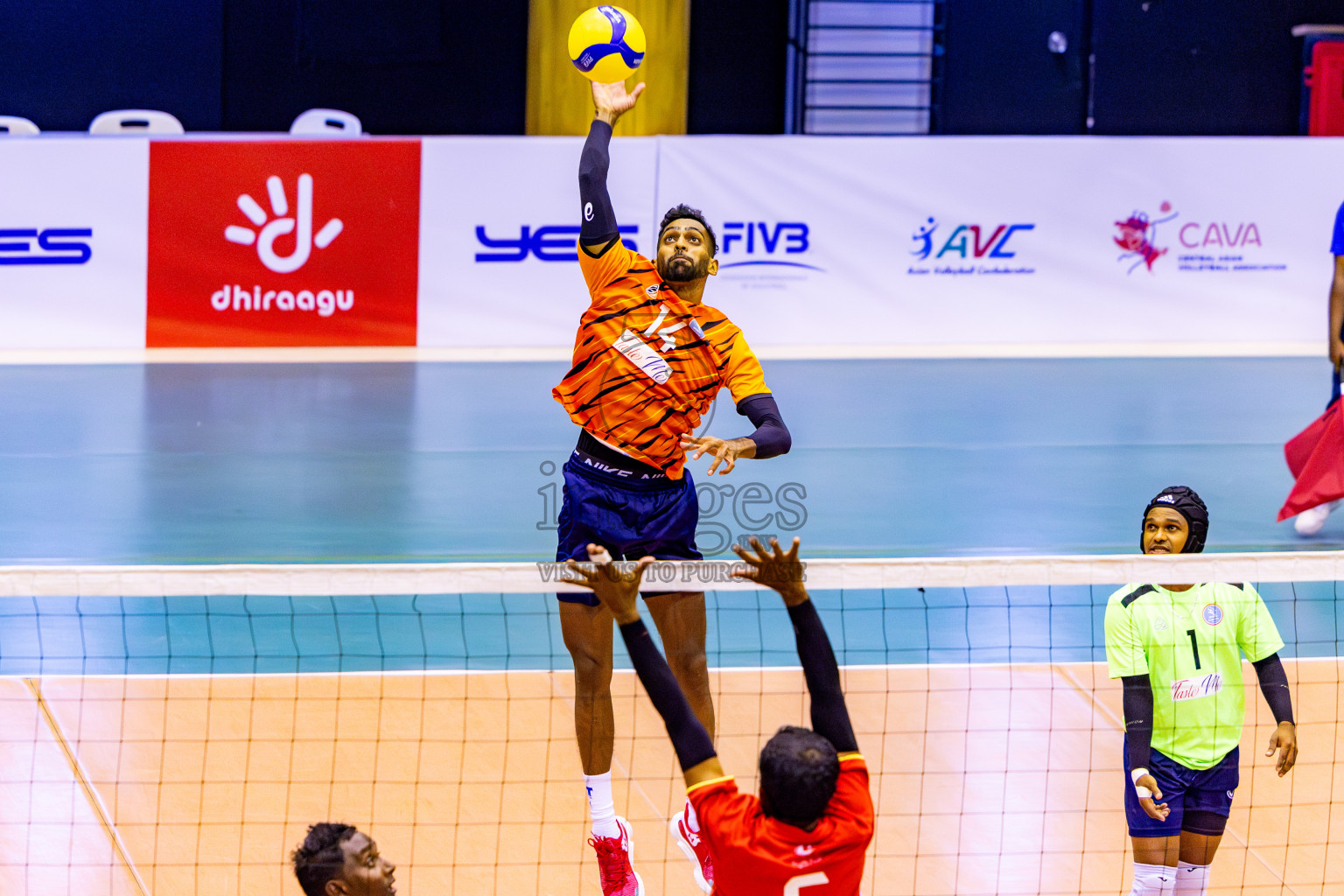 Day 1 of MILO VAM Cup 2024 Men's Division was held in Social Center Indoor Hall on Monday, 28th October 2024. Photos: Nausham Waheed / images.mv