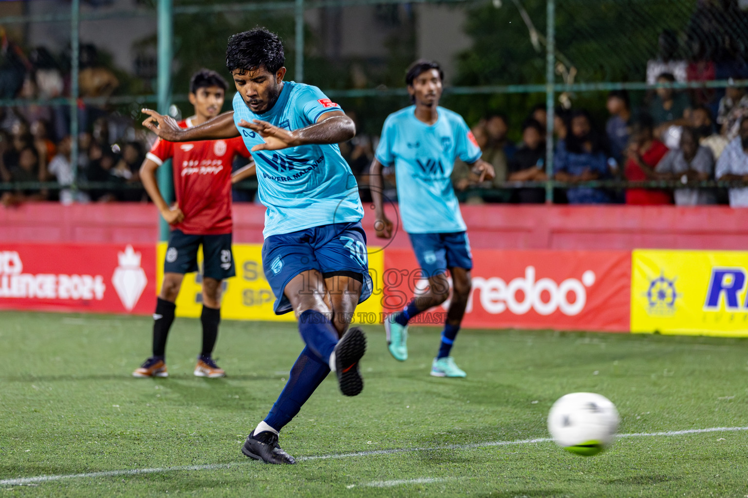 HA. Dhidhdhoo VS HDh. Nolhivaran on Day 33 of Golden Futsal Challenge 2024, held on Sunday, 18th February 2024, in Hulhumale', Maldives Photos: Hassan Simah / images.mv