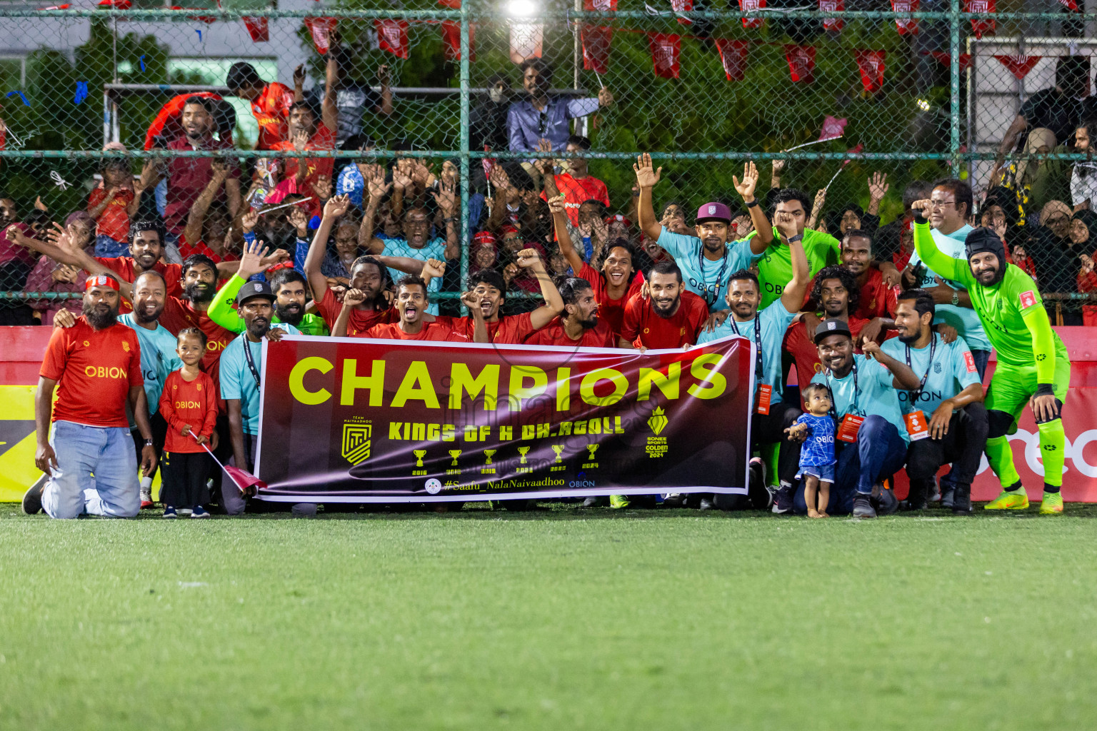 HDh Naivaadhoo vs HDh Nolhivaran in Day 23 of Golden Futsal Challenge 2024 was held on Tuesday , 6th February 2024 in Hulhumale', Maldives Photos: Nausham Waheed / images.mv