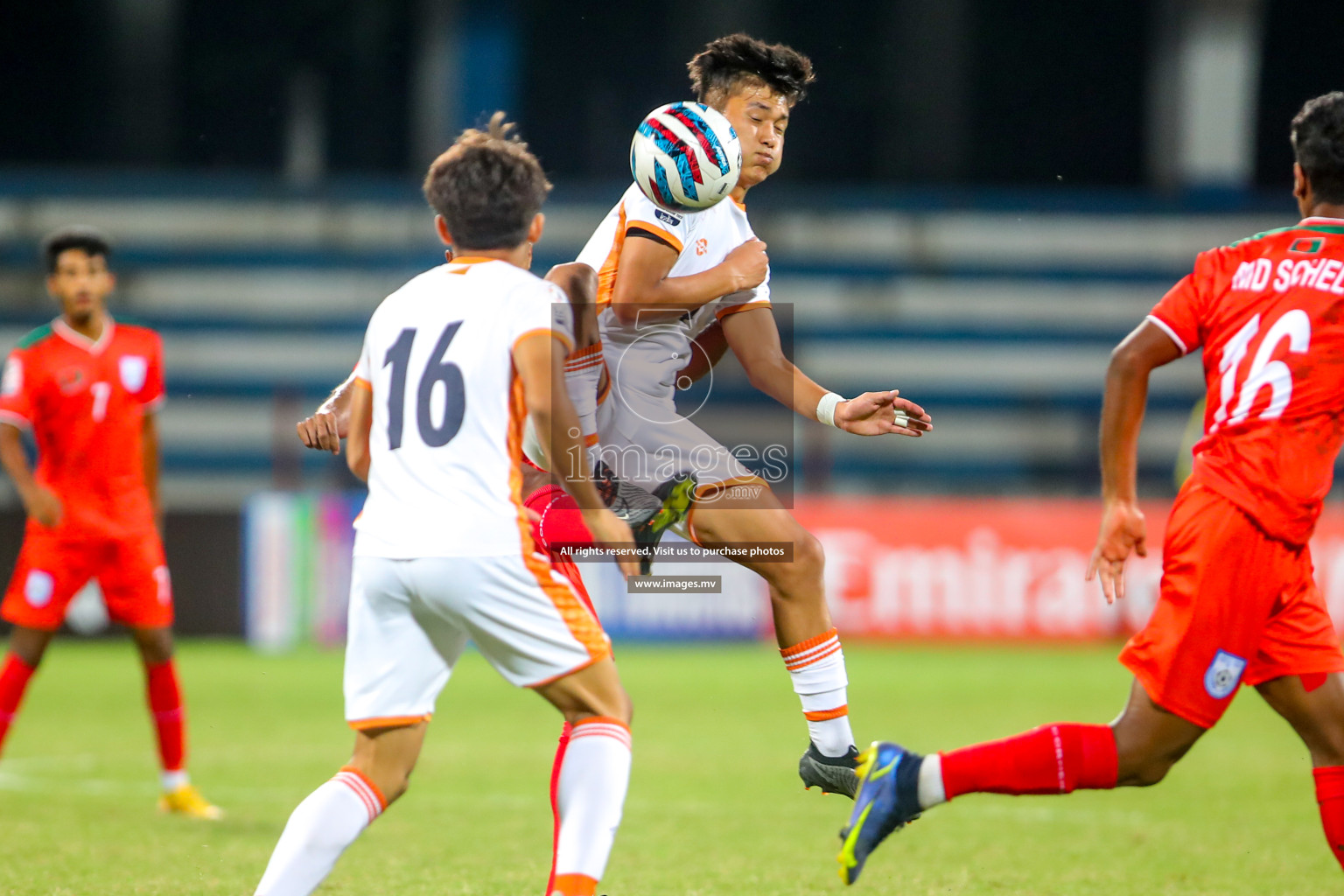 Bhutan vs Bangladesh in SAFF Championship 2023 held in Sree Kanteerava Stadium, Bengaluru, India, on Wednesday, 28th June 2023. Photos: Nausham Waheed, Hassan Simah / images.mv