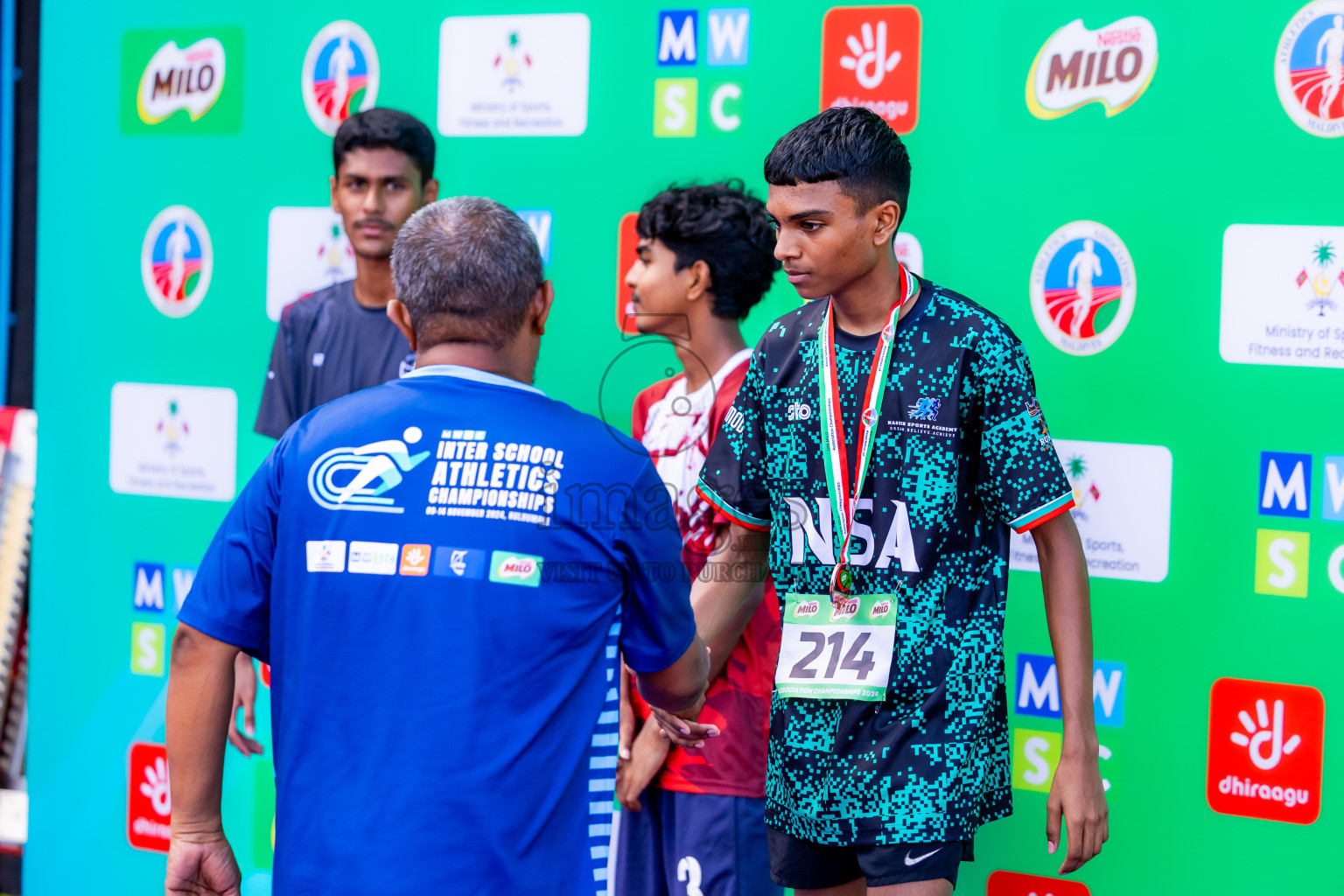 Day 2 of 12th Milo Association Championships was held in Ekuveni Track at Male', Maldives on Friday, 25th April 2025. Photos: Nausham Waheed / images.mv