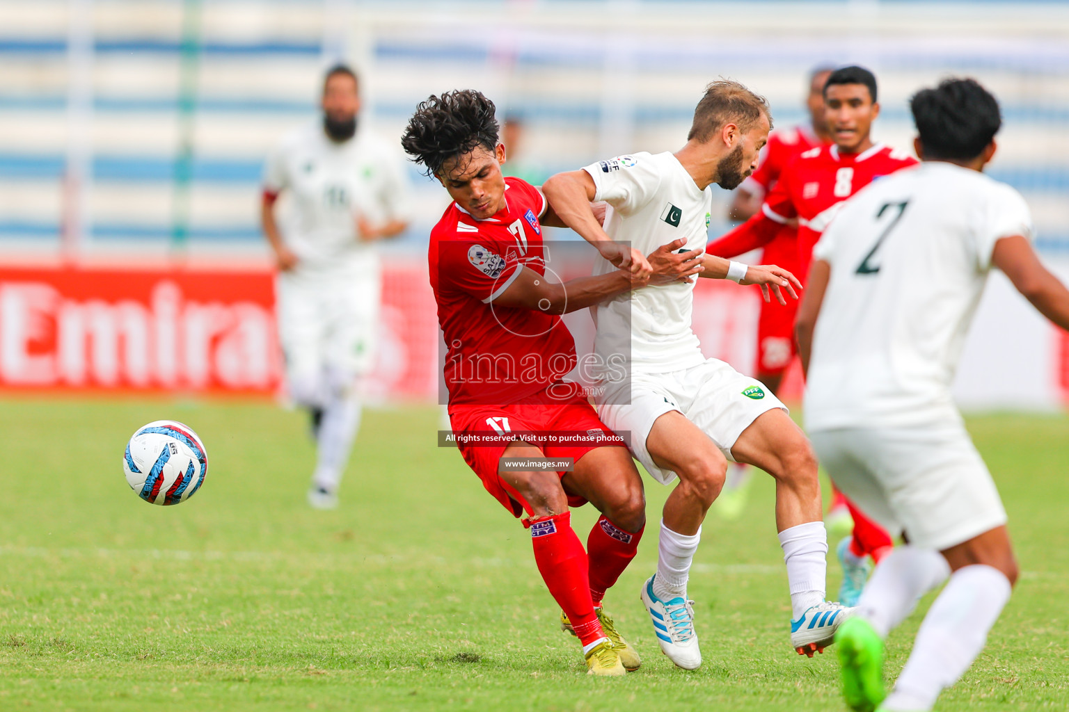 Nepal vs Pakistan in SAFF Championship 2023 held in Sree Kanteerava Stadium, Bengaluru, India, on Tuesday, 27th June 2023. Photos: Nausham Waheed, Hassan Simah / images.mv