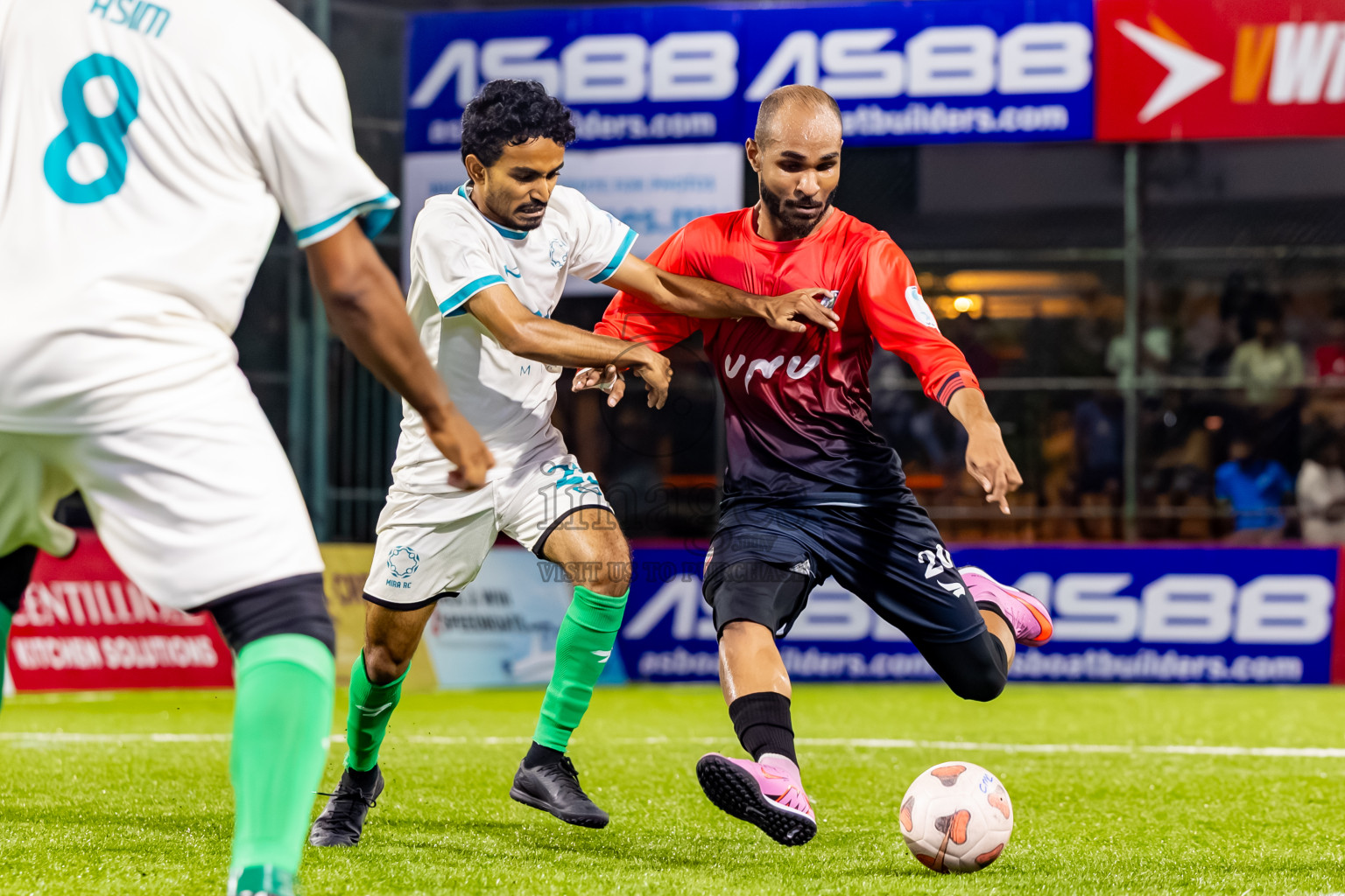 Criminal Court vs Mira Rc in Day 9 of Club Maldives Cup Classic 2025 was held in Rehendi Futsal Ground, Hulhumale', Maldives on Monday, 22nd September 2025. Photos: Nausham Waheed / images.mv