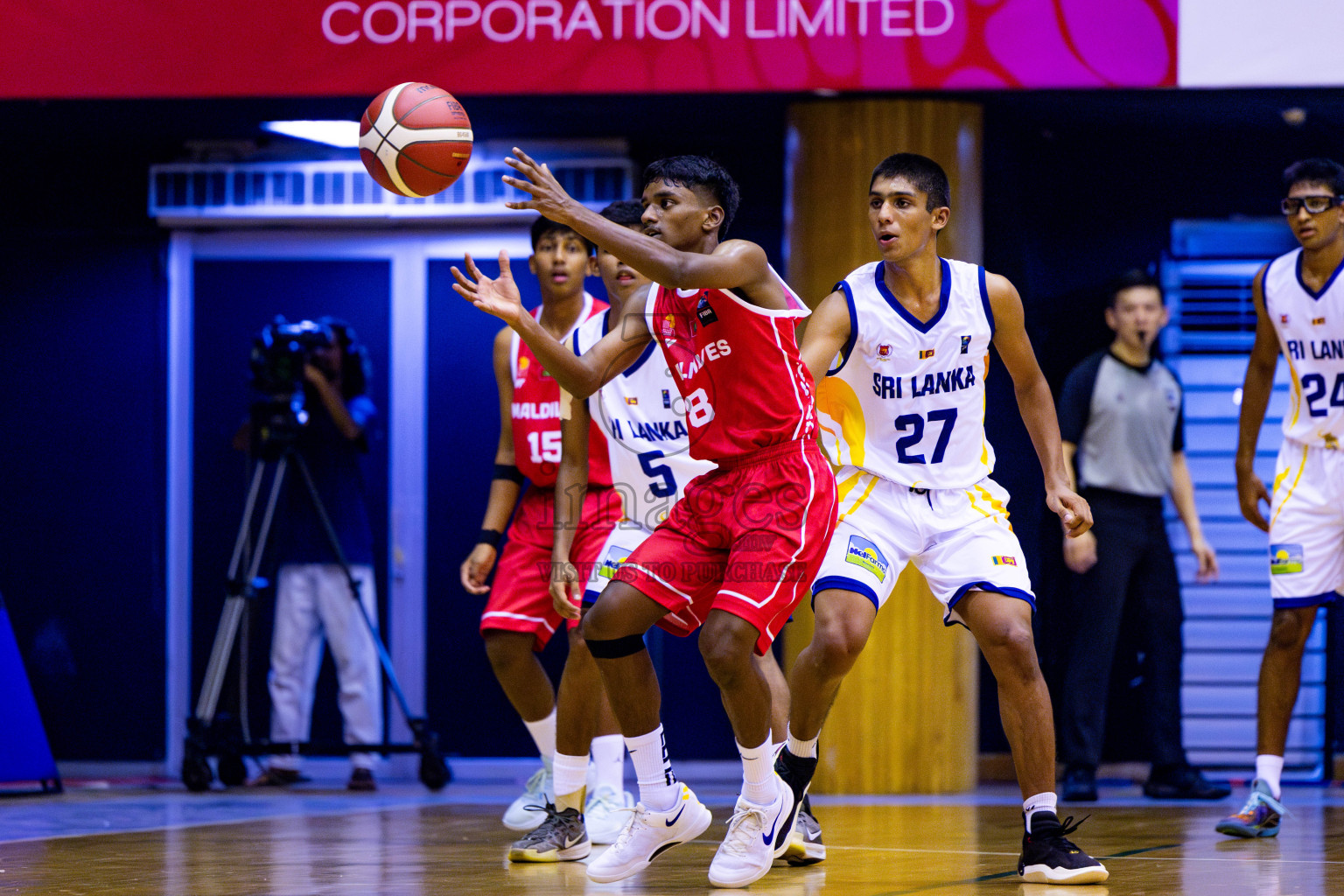 Maldives vs SriLanka in Day 1 of Under 16 Asian Cup SABA Qualifiers 2025 was held in Social Center, Male', Maldives on 12th June 2025. Photos: Nausham Waheed / images.mv