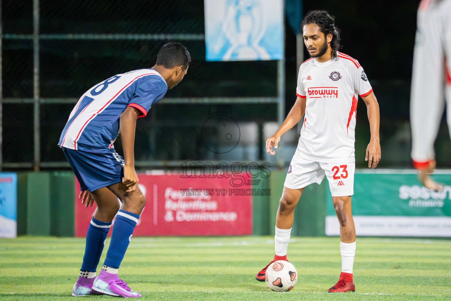 Maahinne UTD VS Outreef SC in Day 1 - Fonadhoo Youth Futsal Challenge 2025 was held in Fonadhoo Futsal Stadium, L. Fonadhoo, Maldives on Sunday, 26th October 2025 Photos: Arif Rasheed / images.mv