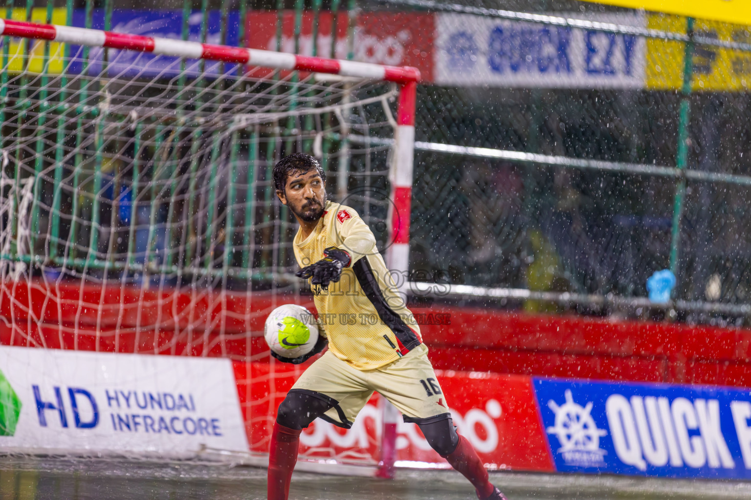 K Gaafaru vs Lh Kurendhoo in Day 32 of Golden Futsal Challenge 2024, held on Saturday, 17th February 2024 in Hulhumale', Maldives 
Photos: Ismail Thoriq / images.mv