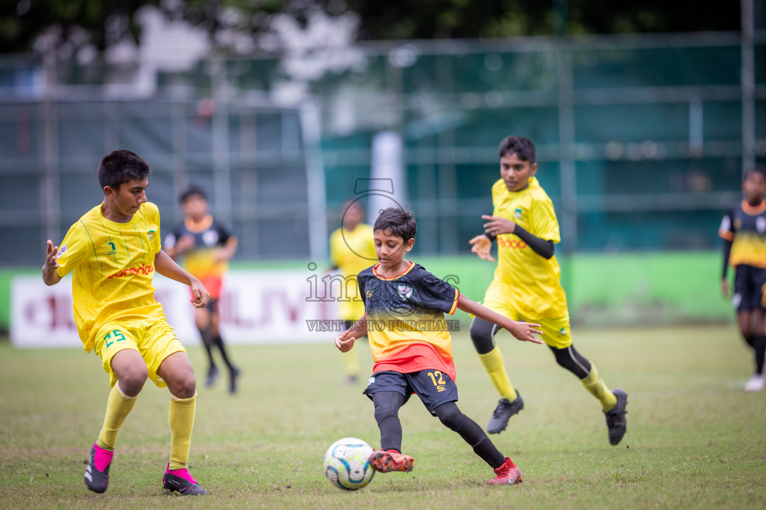 Eagles vs Maziya (U12) in Dhivehi Youth League 2024 - Day 2. Matches held at Henveiru Stadium on 22nd November 2024 , Friday. Photos: Shuu Abdul Sattar/ Images.mv