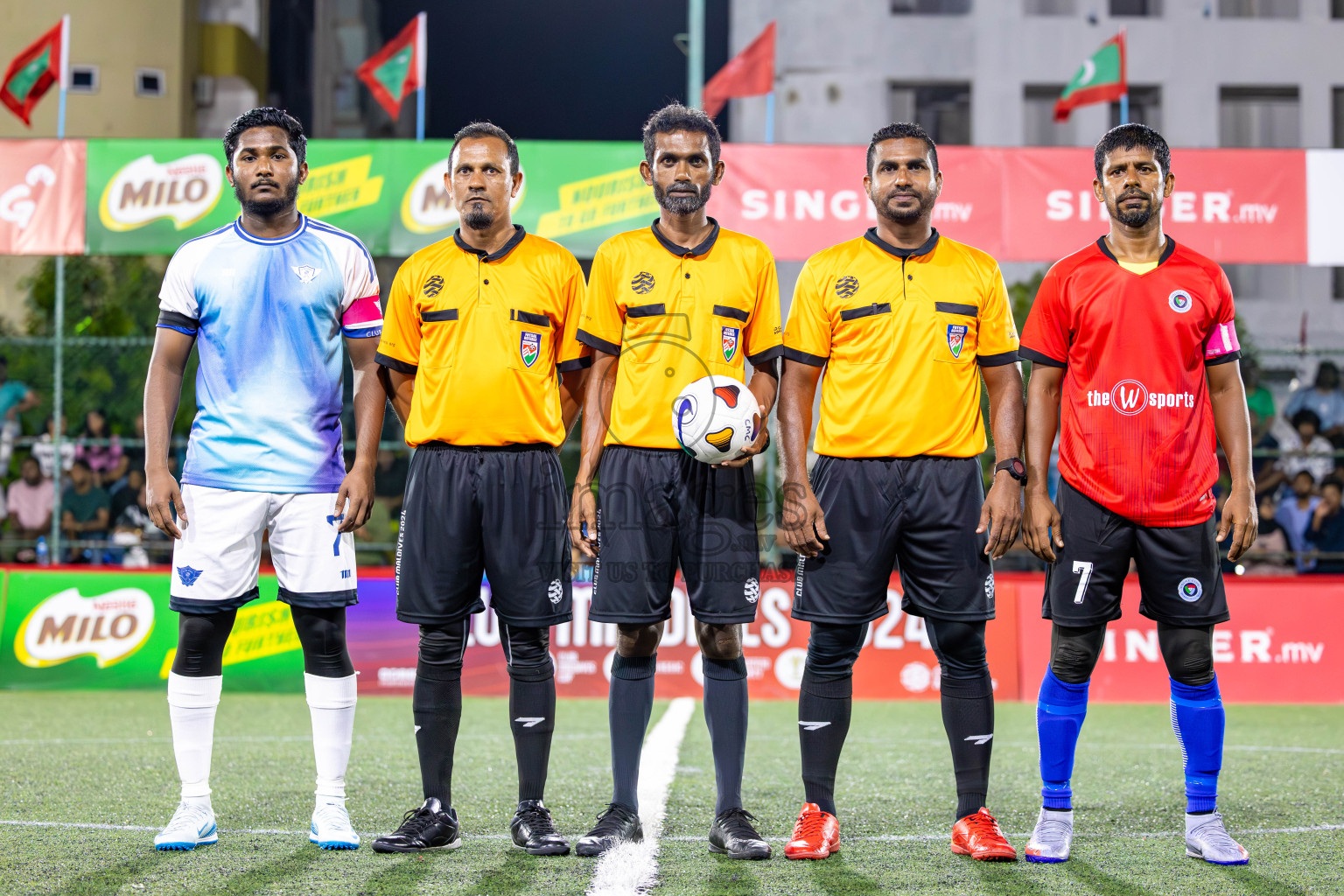 AVSEC vs POLICE in Club Maldives Cup 2024 held in Rehendi Futsal Ground, Hulhumale', Maldives on Tuesday, 24th September 2024. Photos: Shuu/ images.mv