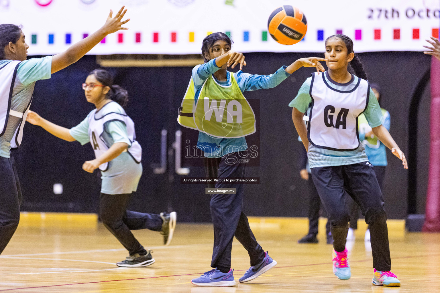 Day5 of 24th Interschool Netball Tournament 2023 was held in Social Center, Male', Maldives on 31st October 2023. Photos: Nausham Waheed / images.mv