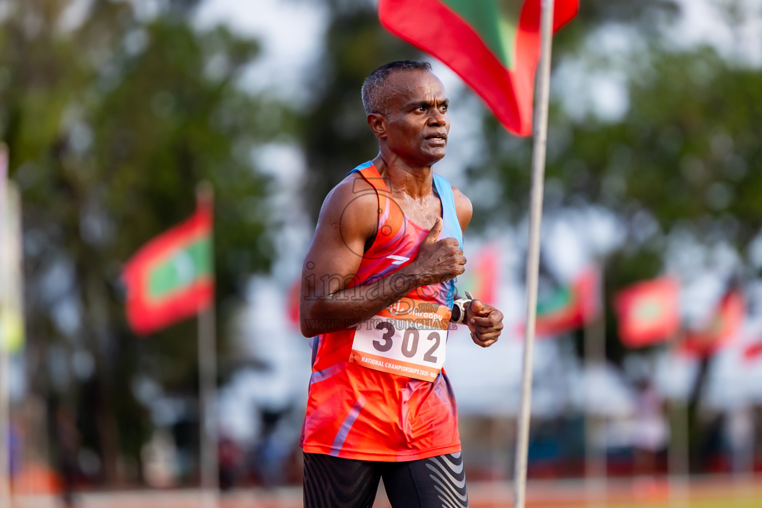 Day 1 of National Athletics Championship 2025 was held at Ekuveni Running Ground in Male', Maldives on Thursday, 14th August 2025. Photos: Nausham Waheed / images.mv