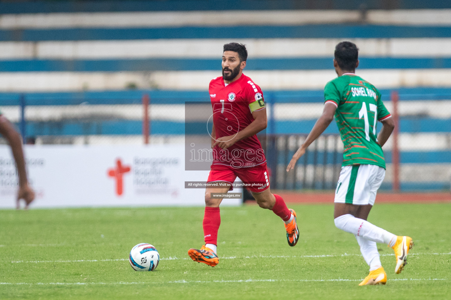 Lebanon vs Bangladesh in SAFF Championship 2023 held in Sree Kanteerava Stadium, Bengaluru, India, on Wednesday, 22nd June 2023. Photos: Nausham Waheed / images.mv