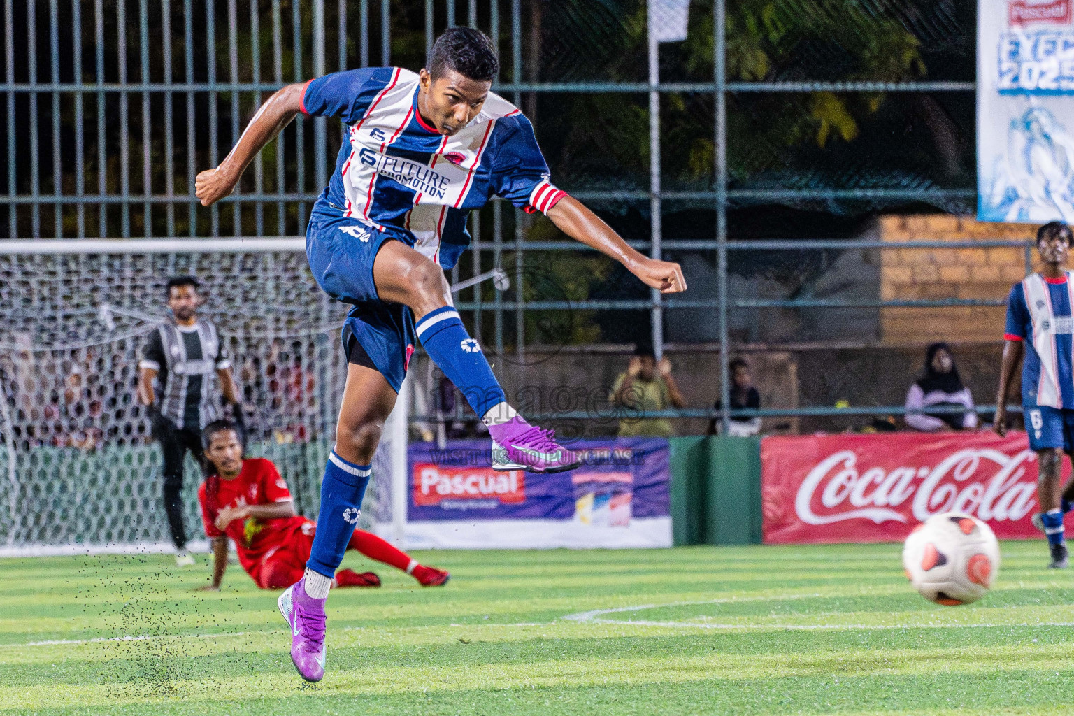 Kanmathi FC VS Maahinne United in Day 4 - Fonadhoo Youth Futsal Challenge 2025 held in Fonadhoo Futsal Stadium, L. Fonadhoo, Maldives on Wednesday, 29th October 2025 Photos: Arif Rasheed / images.mv