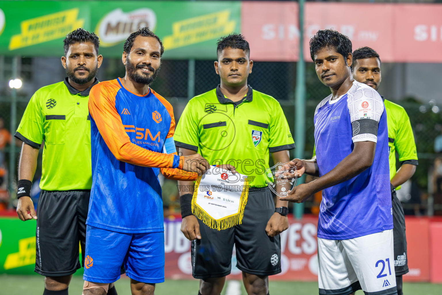 Team FSM vs Baros Maldives in Club Maldives Cup 2024 held in Rehendi Futsal Ground, Hulhumale', Maldives on Friday, 27th September 2024. 
Photos: Shuu Abdul Sattar / images.mv