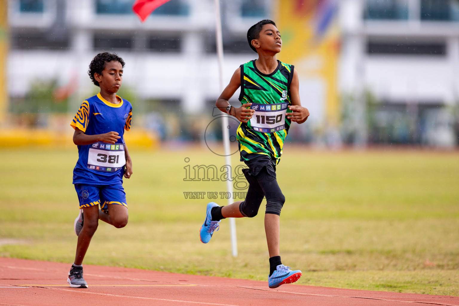 Day 3 of MWSC Interschool Athletics Championships 2024 held in Hulhumale Running Track, Hulhumale, Maldives on Monday, 11th November 2024. 
Photos by: Hassan Simah / Images.mv