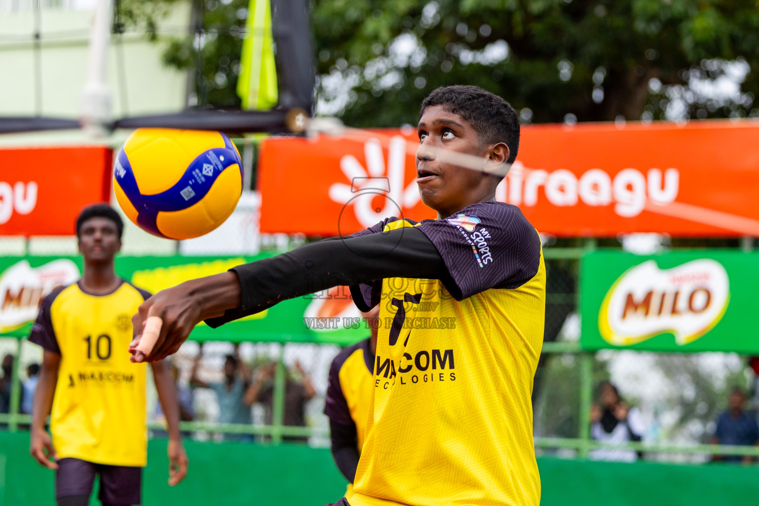 Day 2 of Interschool Volleyball Tournament 2024 was held in Ekuveni Volleyball Court at Male', Maldives on Sunday, 24th November 2024. Photos: Nausham Waheed / images.mv