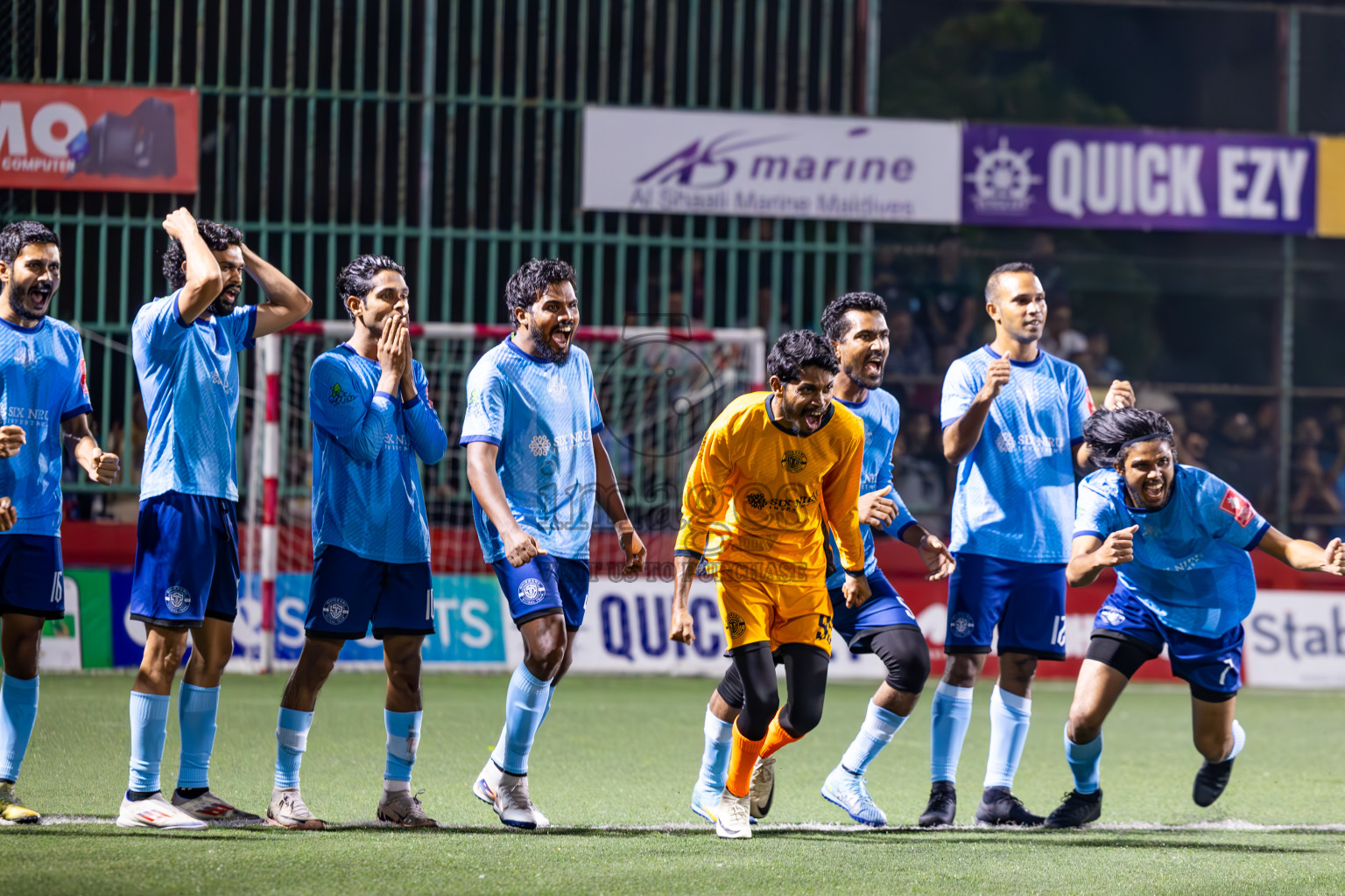 M Dhiggaru vs M Muli in Meemu Atoll Finals in Day 25 of Golden Futsal Challenge 2025 was held on Wednesday , 28th January 2025, in Hulhumale', Maldives. Photos: Ismail Thoriq / images.mv