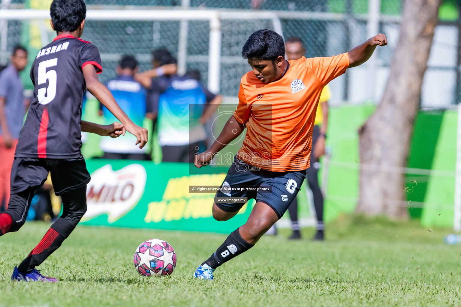 Day 1 of MILO Academy Championship 2023 (u14) was held in Henveyru Stadium Male', Maldives on 3rd November 2023. Photos: Nausham Waheed / images.mv