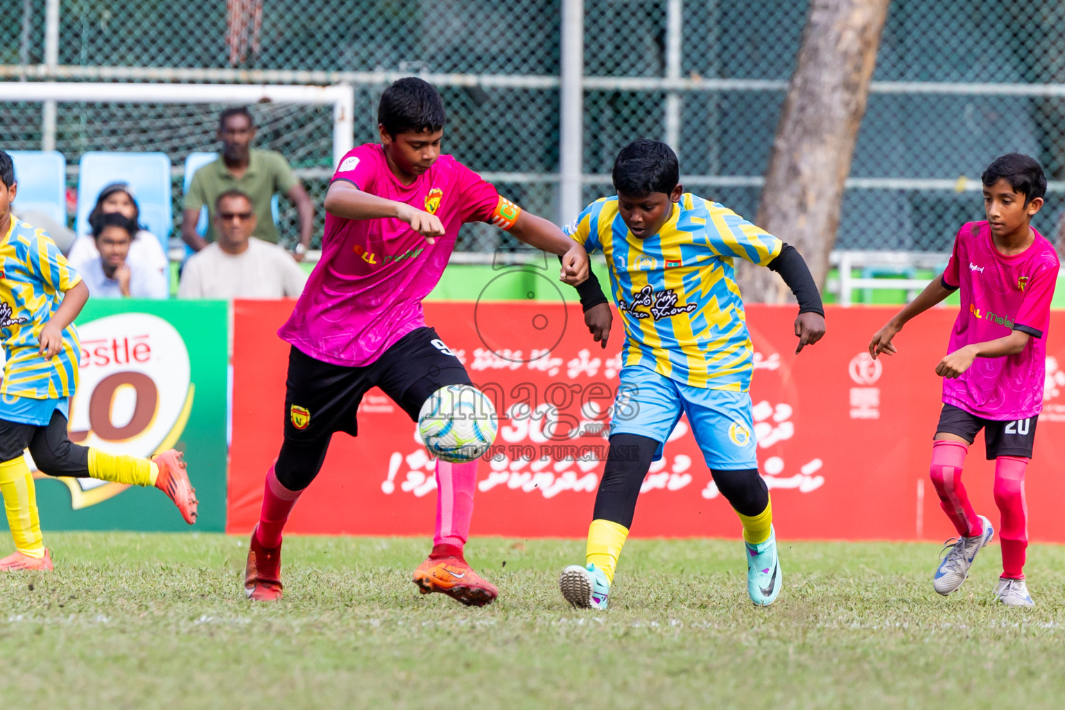 Under 12 United Victory vs Valancia on day 3 of Dhivehi Youth League 2024 held at Henveiru Stadium on Saturday, 23rd November 2024. Photos: Nausham Waheed/ Images.mv