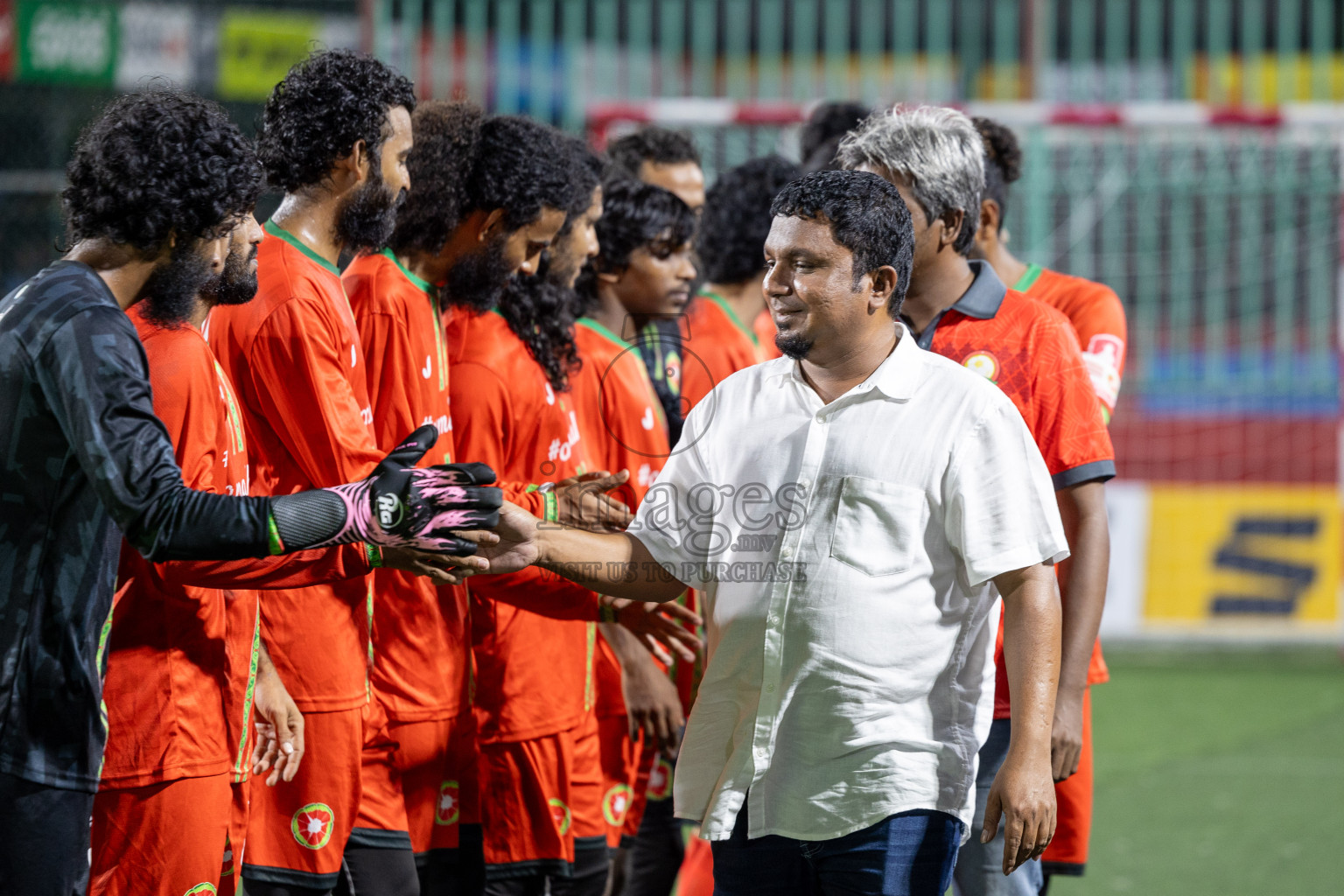 AA Feridhoo vs AA Maalhos in Day 11 of Golden Futsal Challenge 2025 was held on Wednesday, 15th January 2025, in Hulhumale', Maldives Photos: Mohamed Mahfooz Moosa / images.mv
