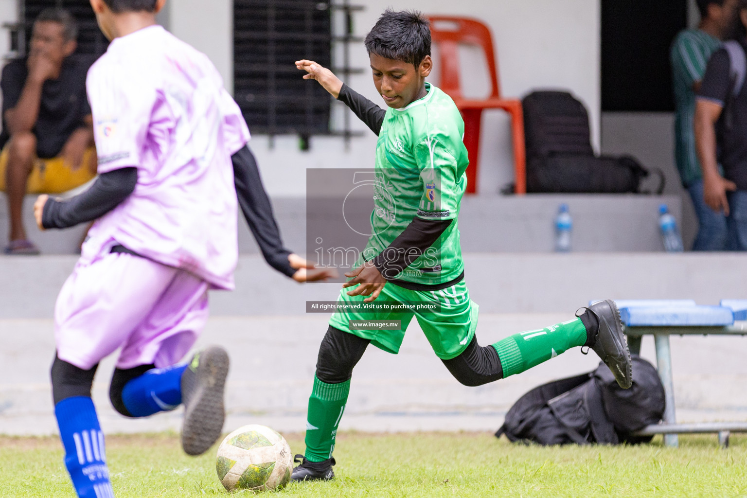 Day 1 of Milo kids football fiesta, held in Henveyru Football Stadium, Male', Maldives on Wednesday, 11th October 2023 Photos: Nausham Waheed/ Images.mv