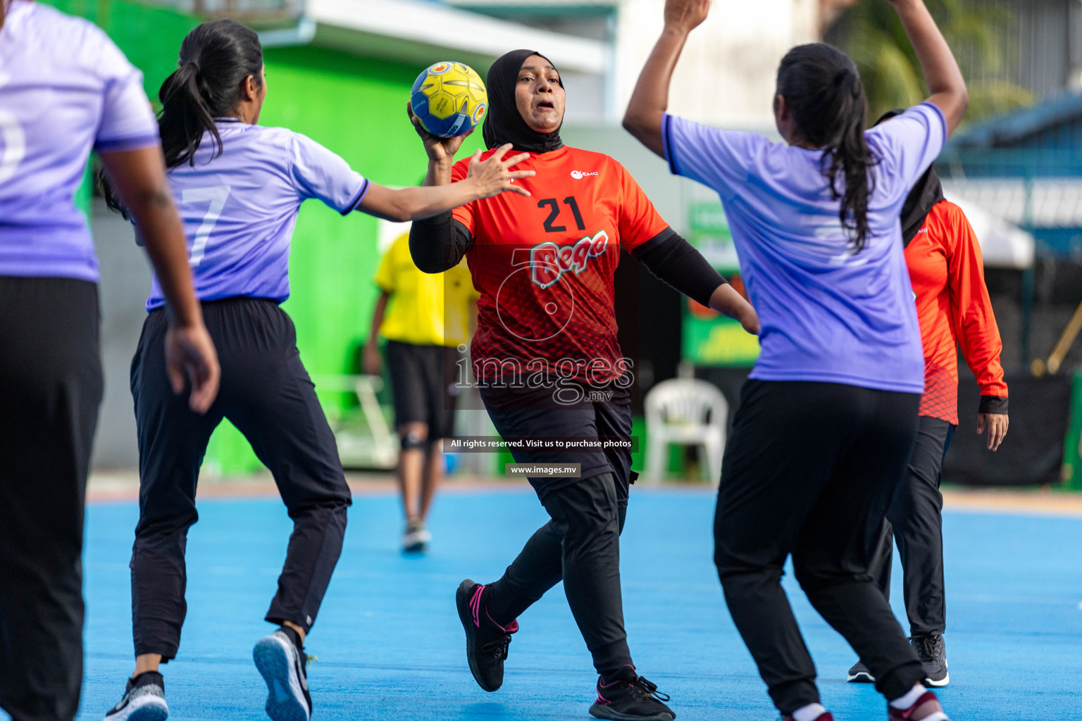 Day 4 of 7th Inter-Office/Company Handball Tournament 2023, held in Handball ground, Male', Maldives on Monday, 18th September 2023 Photos: Nausham Waheed/ Images.mv