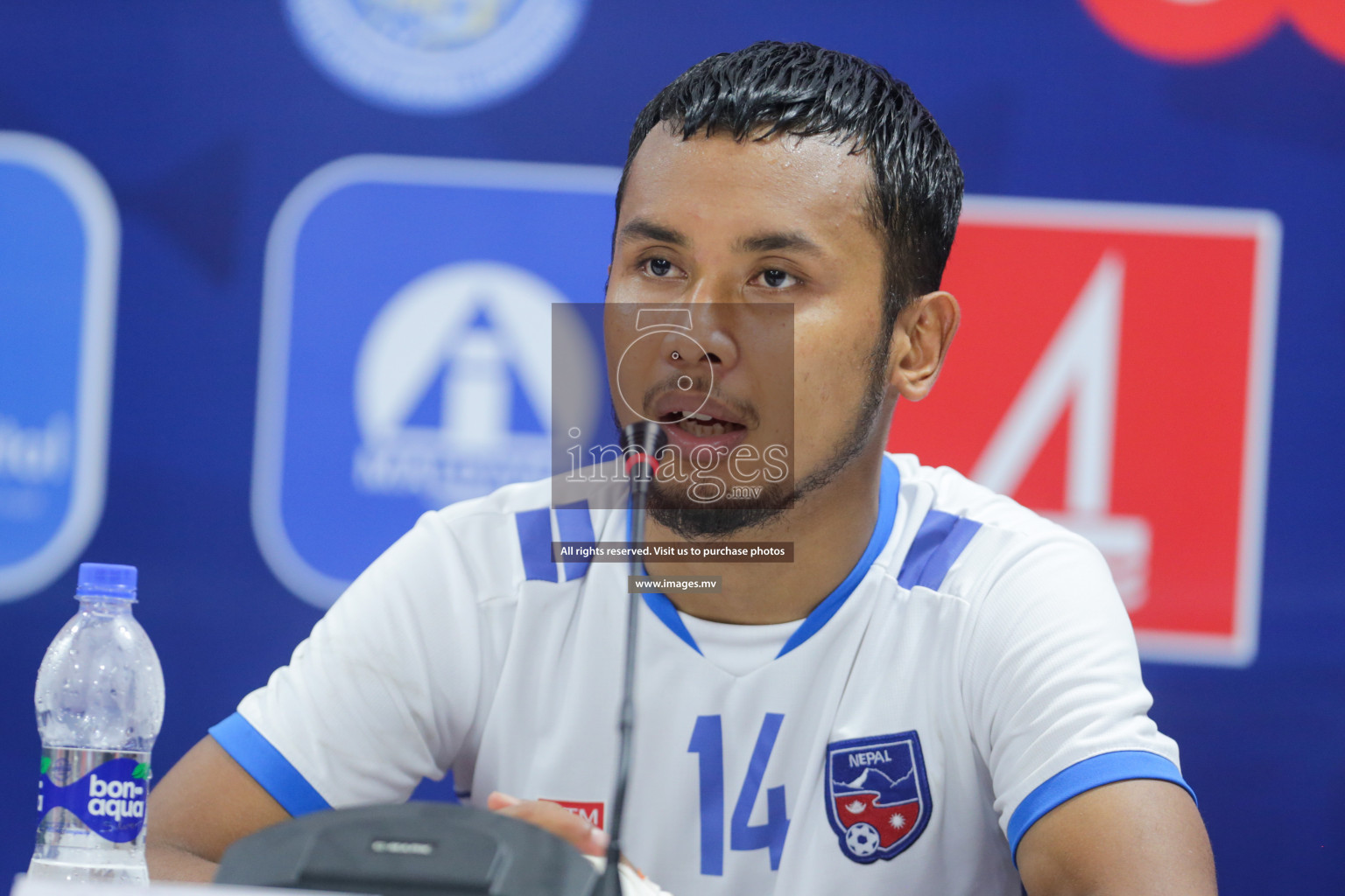 Nepal vs Sri Lanka in SAFF Championship 2021 held on 4th October 2021 in Galolhu National Stadium, Male', Maldives