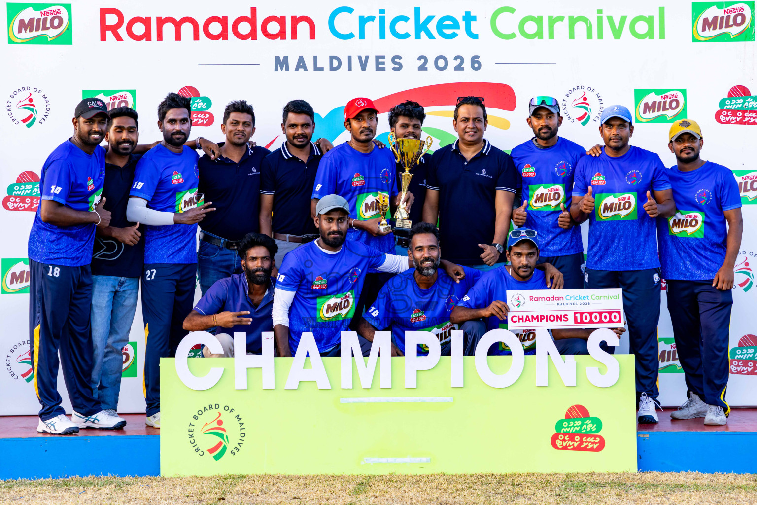 Final of Milo Ramazan Cricket Carnival 2026 (Company Tournament) was held at Ekuveni Grounds on Monday, 16th March 2026. Photos: Nausham Waheed / images.mv