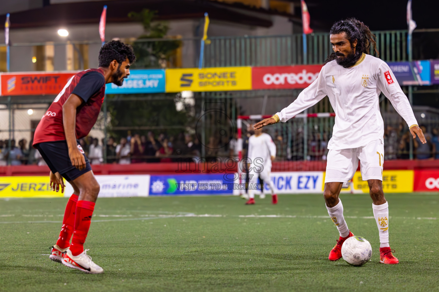 Th Thimarafushi vs Th Omadhoo in Day 27 of Golden Futsal Challenge 2024 was held on Saturday , 10th February 2024 in Hulhumale', Maldives
Photos: Ismail Thoriq / images.mv