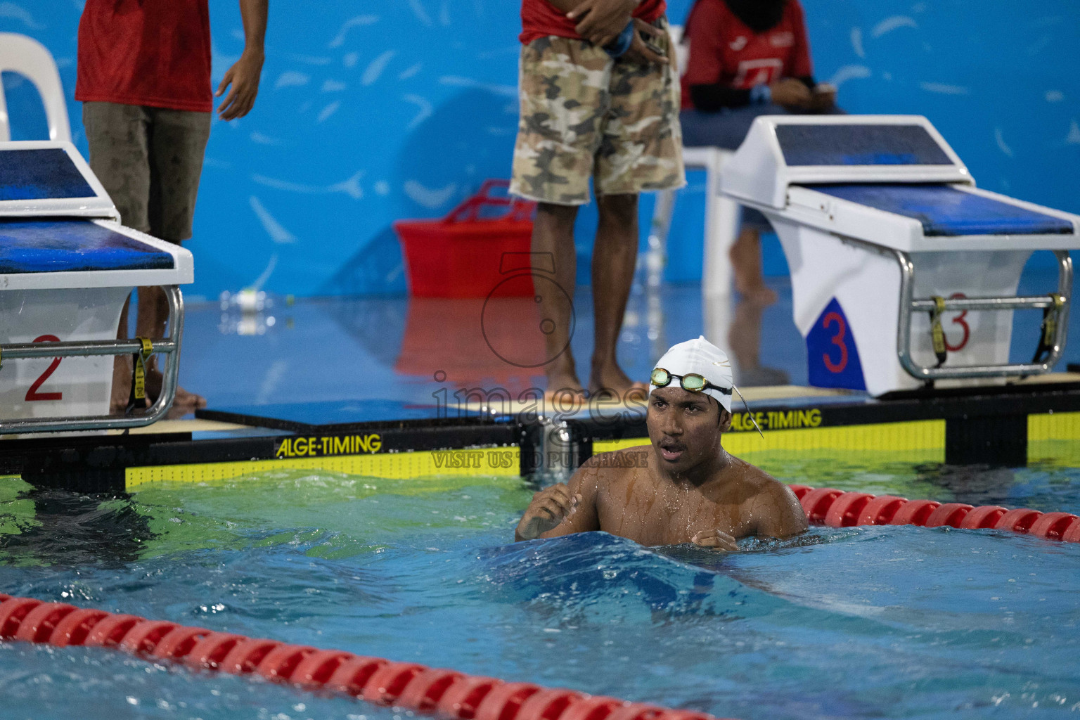 Day 1 of 20th Inter-school Swimming Competition 2024 held in Hulhumale', Maldives on Saturday, 12th October 2024. Photos: Ismail Thoriq / images.mv