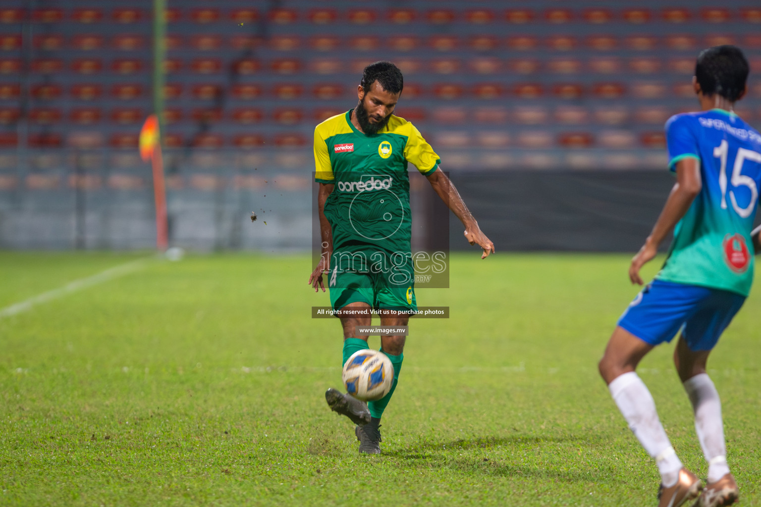 Dhivehi Premier League 2023 - Maziya Sports & Recreation vs Super United Sports, held in National Football Stadium, Male', Maldives  Photos: Mohamed Mahfooz Moosa/ Images.mv