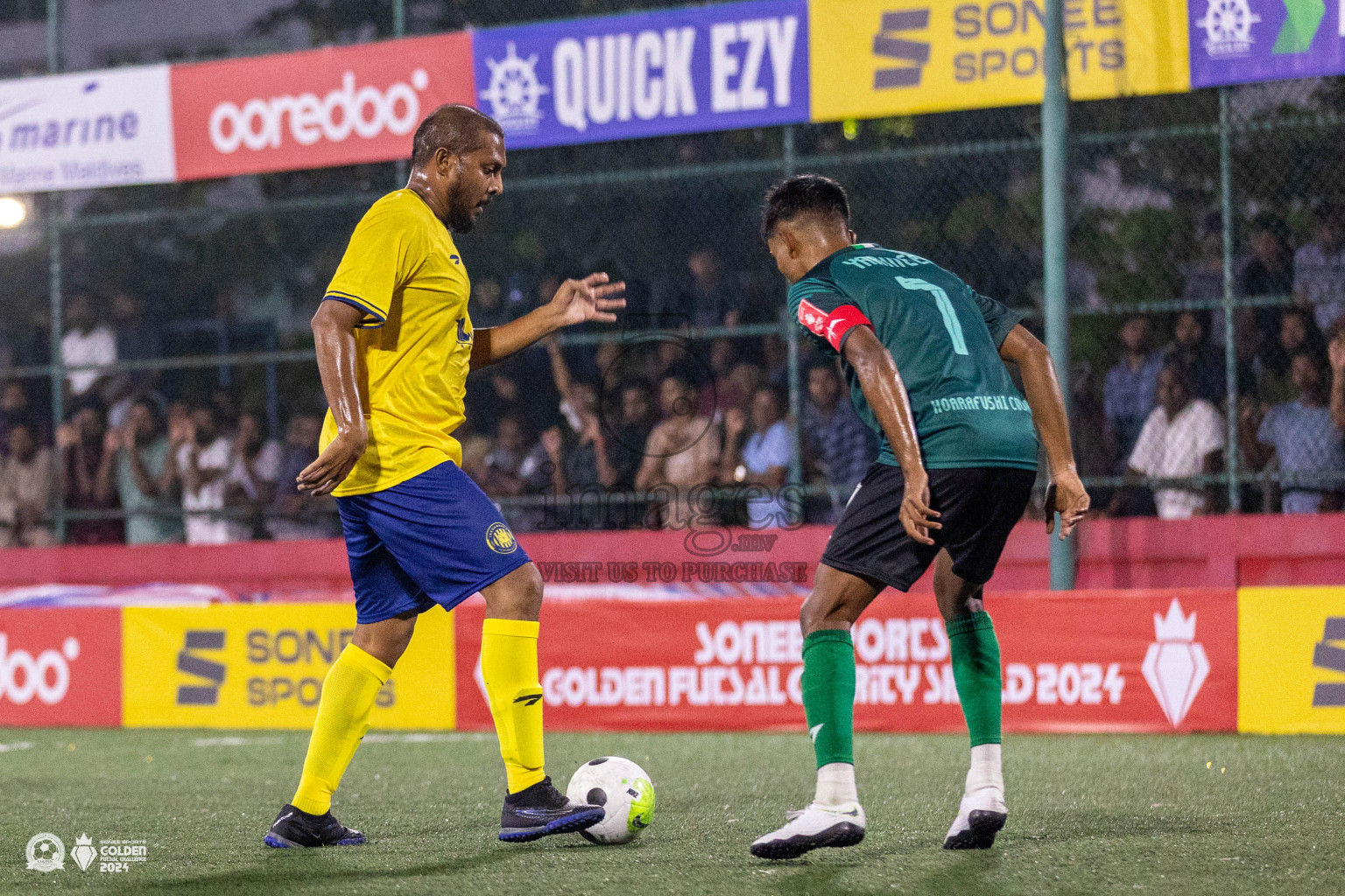 HA Hoarafushi vs HA Thakandhoo in Day 1 of Golden Futsal Challenge 2024 was held on Monday, 15th January 2024, in Hulhumale', Maldives Photos: Ismail Thoriq / images.mv