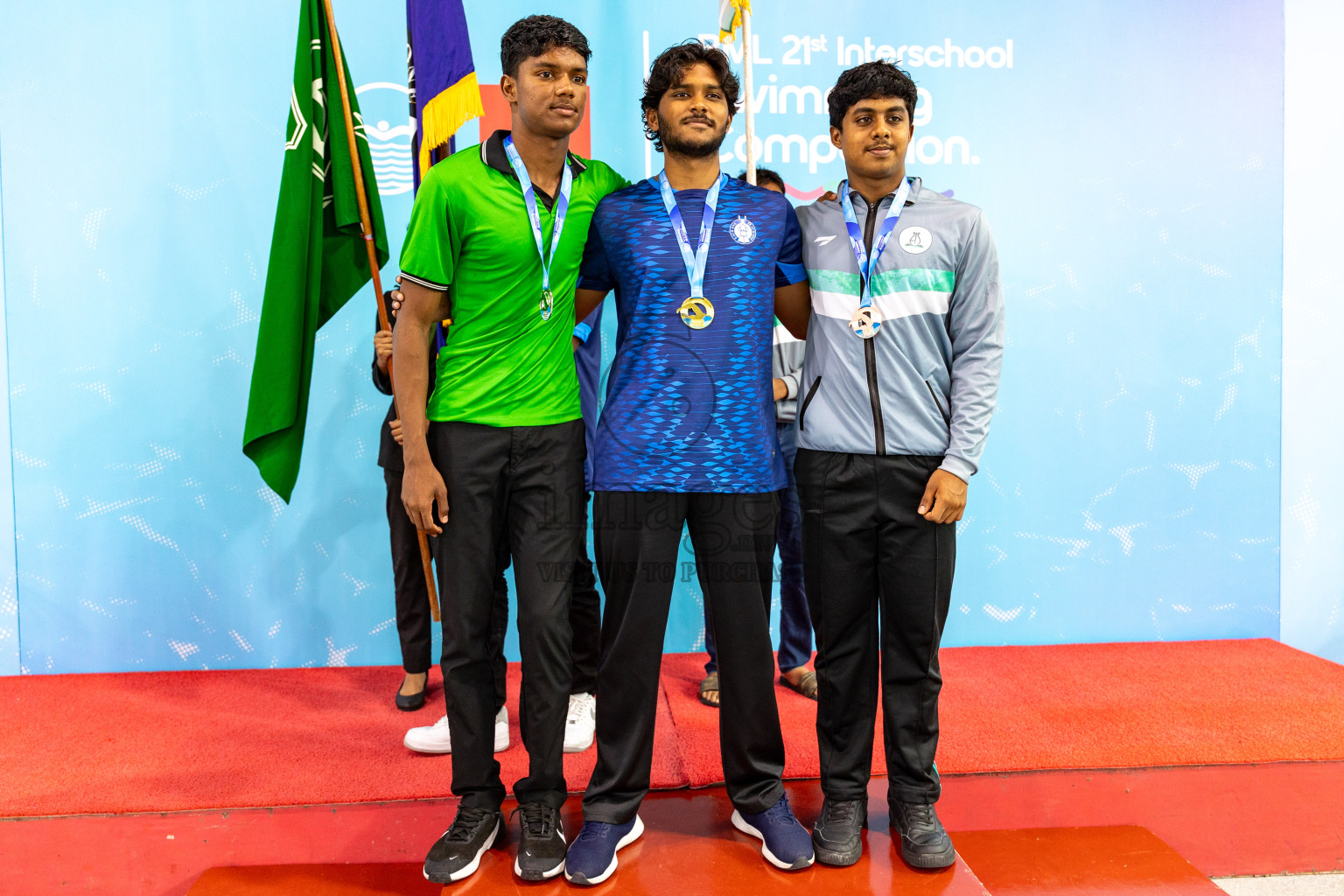Closing Ceremony of BML 21st Interschool Swimming Competition 2025 .was held in Hulhumale' Swimming Pool, Hulhumale', Maldives on Saturday, 18th October 2025. 
Photos: Hassan Simah / images.mv