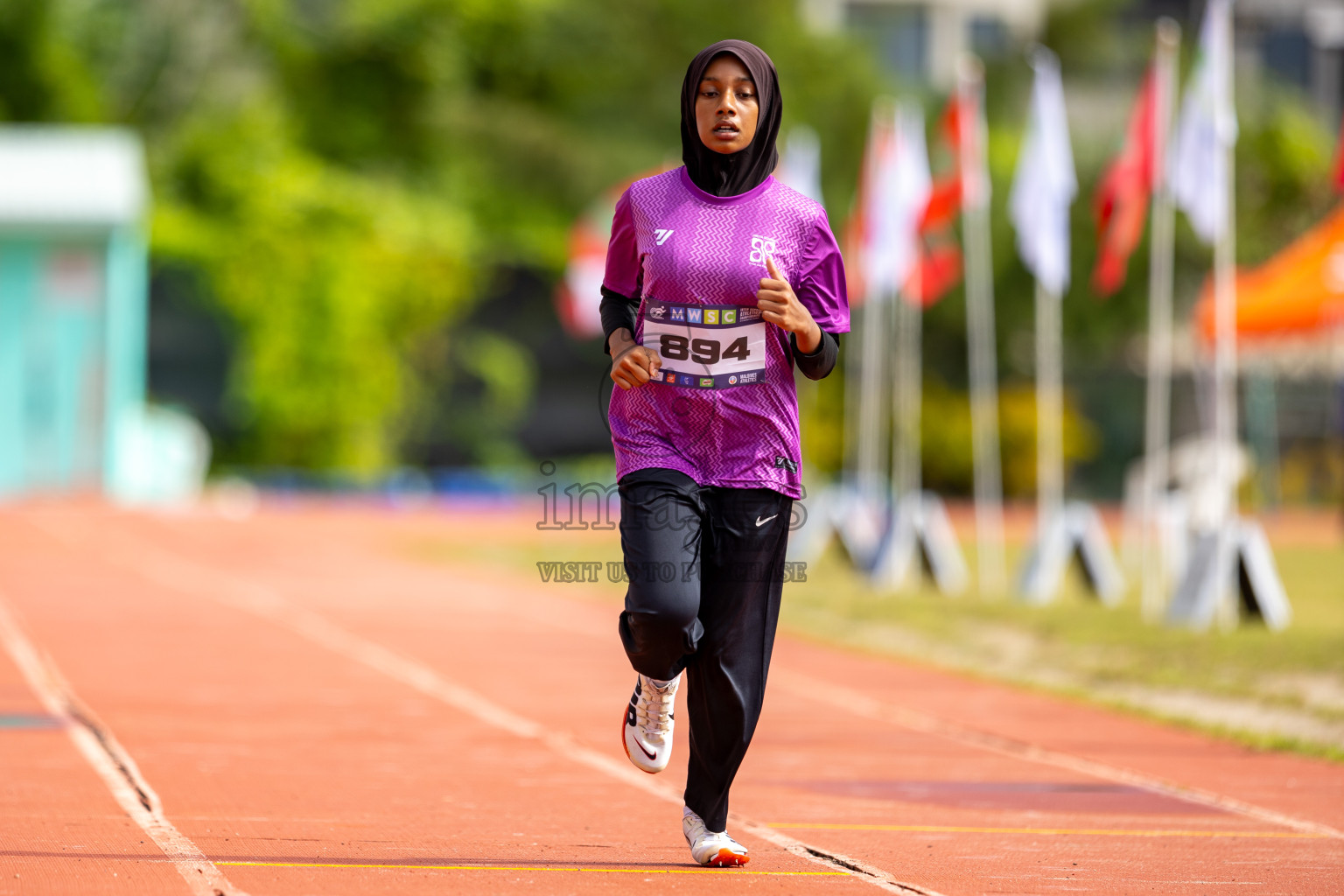 Day 2 of MWSC Interschool Athletics Championships 2024 held in Hulhumale Running Track, Hulhumale, Maldives on Sunday, 10th November 2024.
Photos by: Ismail Thoriq / Images.mv