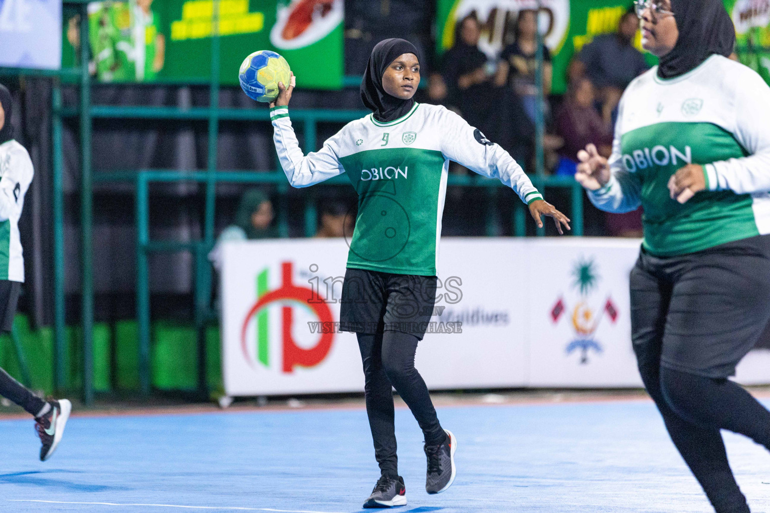 Day 18 of 10th National Handball Tournament 2023, held in Handball ground, Male', Maldives on Sunday, 17th December 2023 Photos: Nausham Waheed/ Images.mv