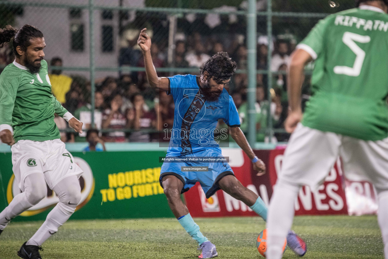 Team FSM vs Club HDC in the Quarter Finals of Club Maldives 2021 held at Hulhumale;, on 12th December 2021 Photos: Nausham Waheed